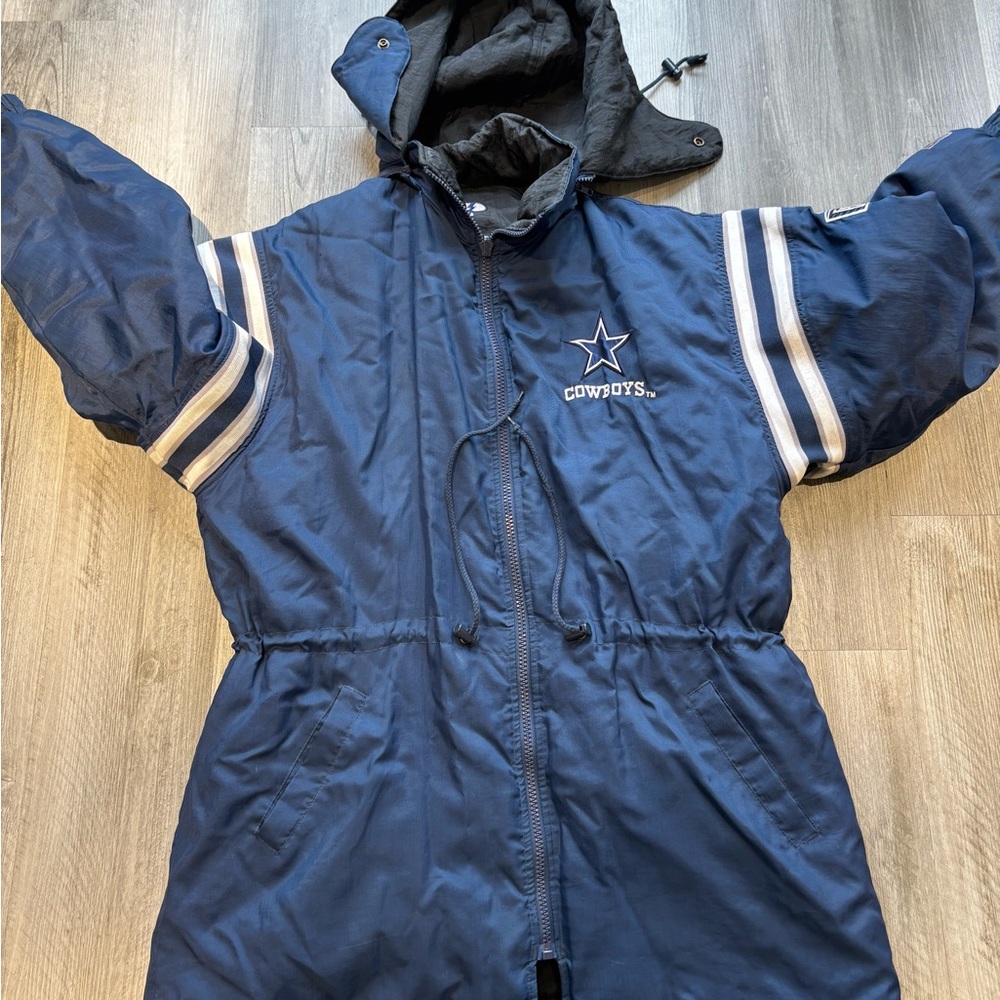 Dallas Cowboys Blue Hooded Jacket